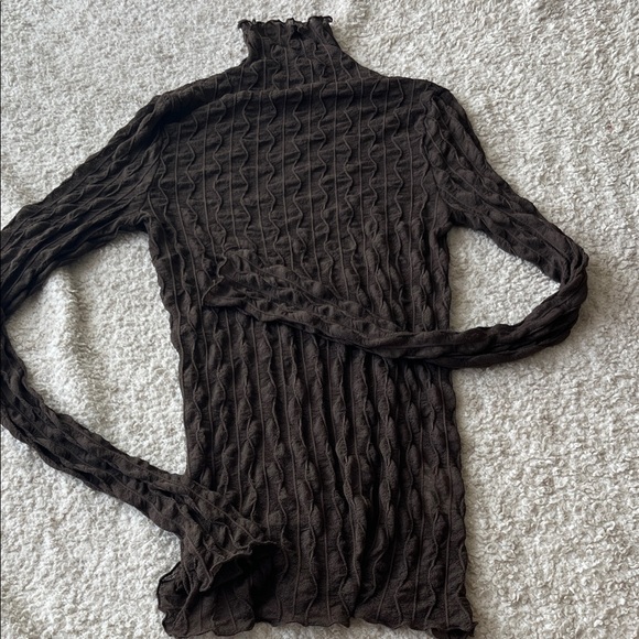 Find me now sheer turtleneck top - Picture 1 of 3
